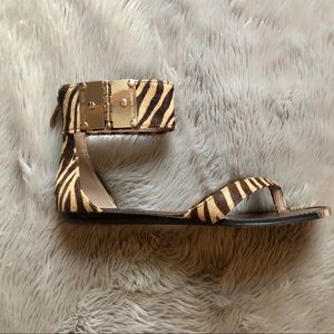 Vince Camuto Leopard Ankle Strap Sandal